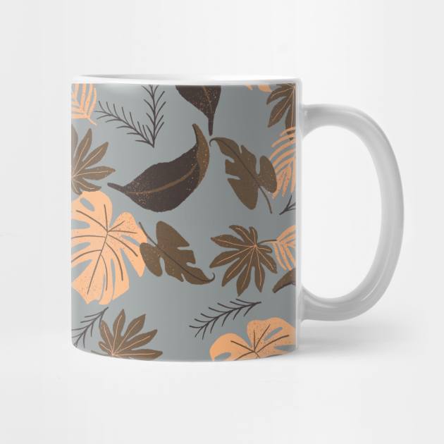 Tropical leaves pattern by RosanneCreates